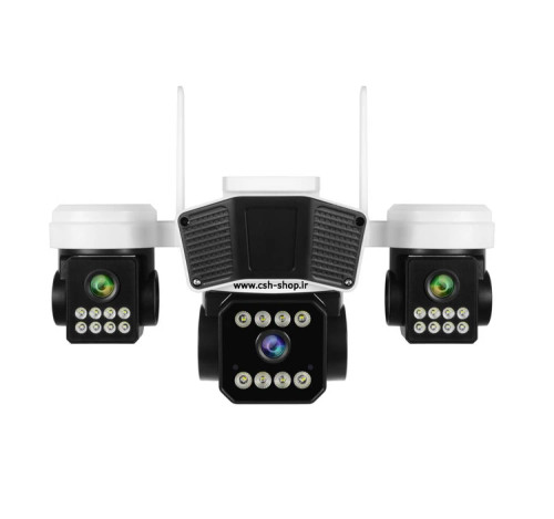 دوربین سیمکارتی سه لنز واقعی قابل تنظیم چرخشی 8MP مدل S395-O