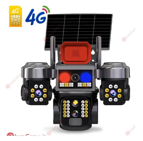 دوربین بی سیم خورشیدی سیمکارتی V380 مدل LX-XW818 ظرفیت ۱۲ مگاپیکسل
