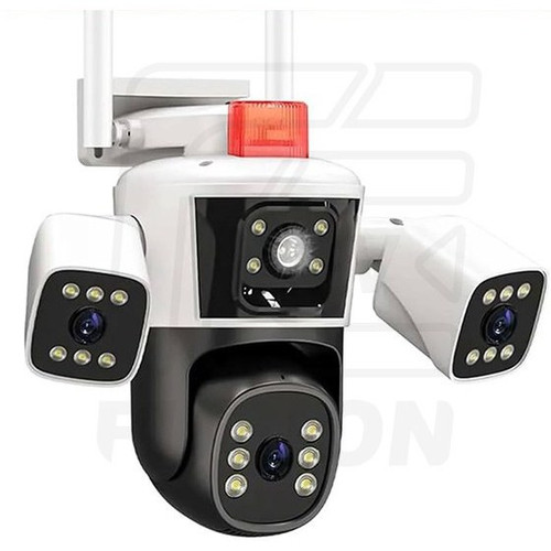 دوربین مداربسته O-Kam QQ849-WP-4-4G مینی اسپید دام ۵ مگاپیکسل با دید در شب رنگی سیلور