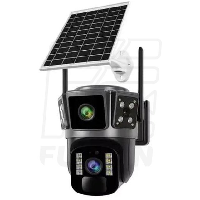 دوربین مداربسته سولار سیم‌کارتی TS21 دو لنز ۱۰ مگاپیکسل سفید