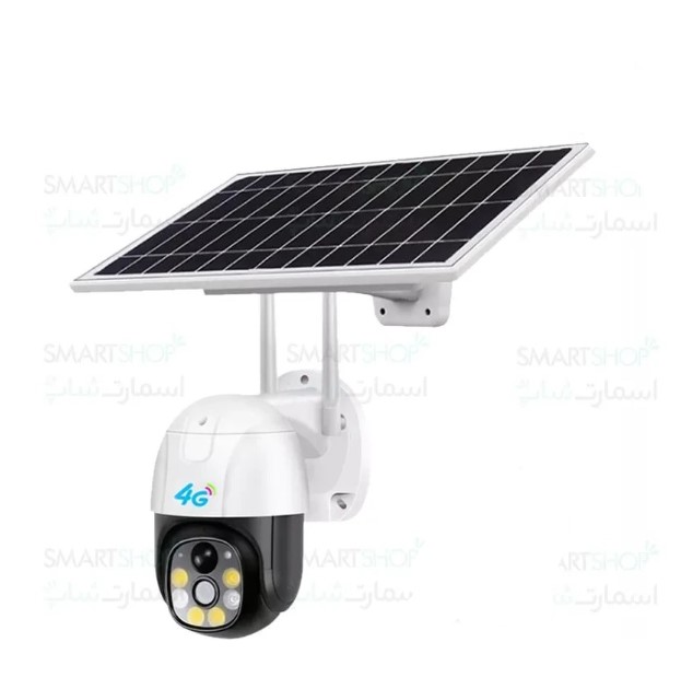دوربین خورشیدی سیم کارتی V380 با قابلیت چرخش و انتقال تصویر