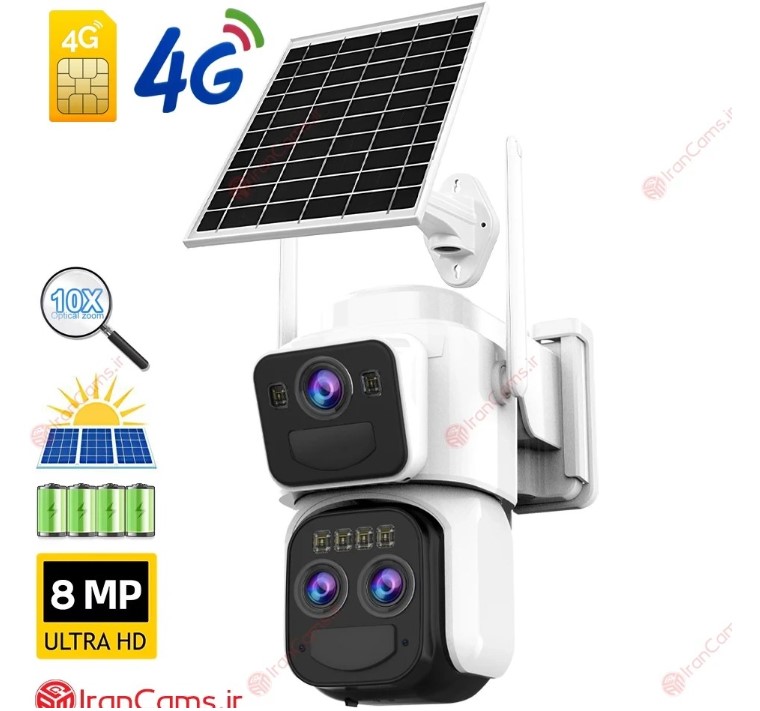 دوربین خورشیدی سیم کارتی 8 مگاپیکسل 3 لنز O-KAM PRO مدل DS3