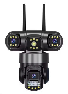 دوربین سیمکارتی ۳ لنز چرخشی V380 Pro بدون نقطه کور