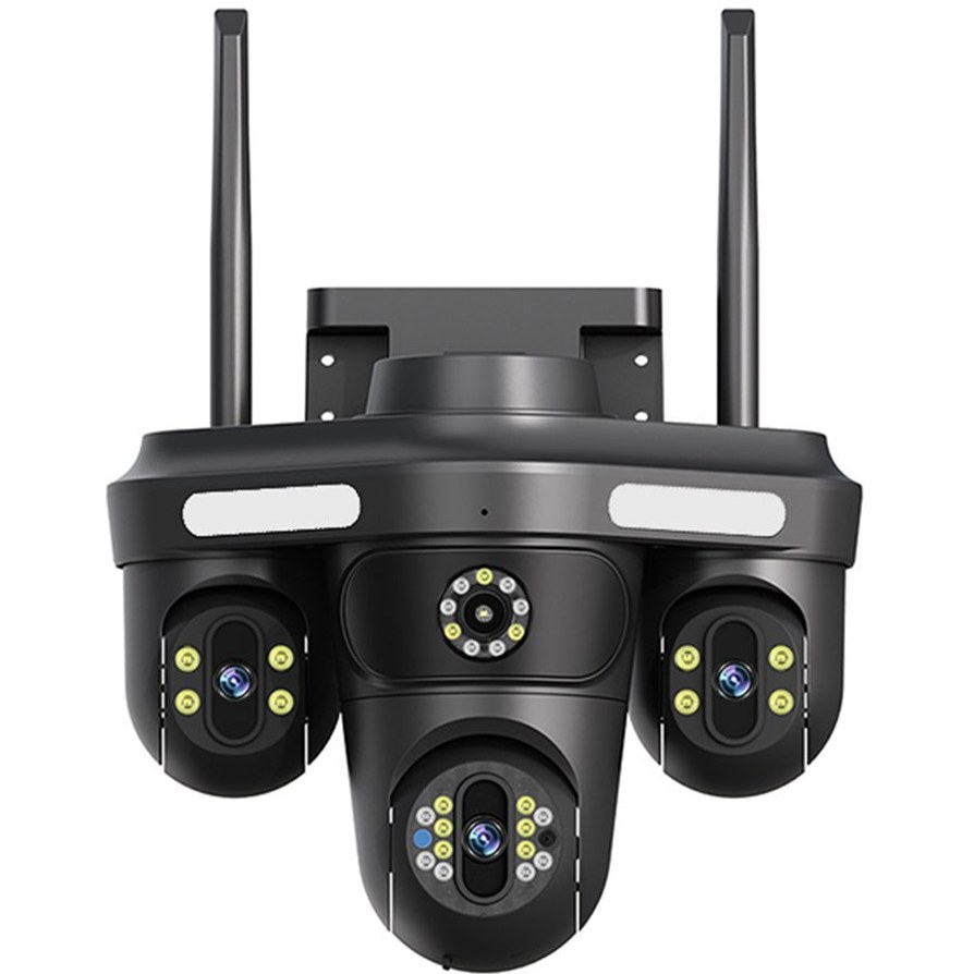 دوربین مینی اسپید دام هوشمند 3 لنز سیم کارتی اوکم مدل O-Kam QQ871B-WP-4G-AS-T سفید