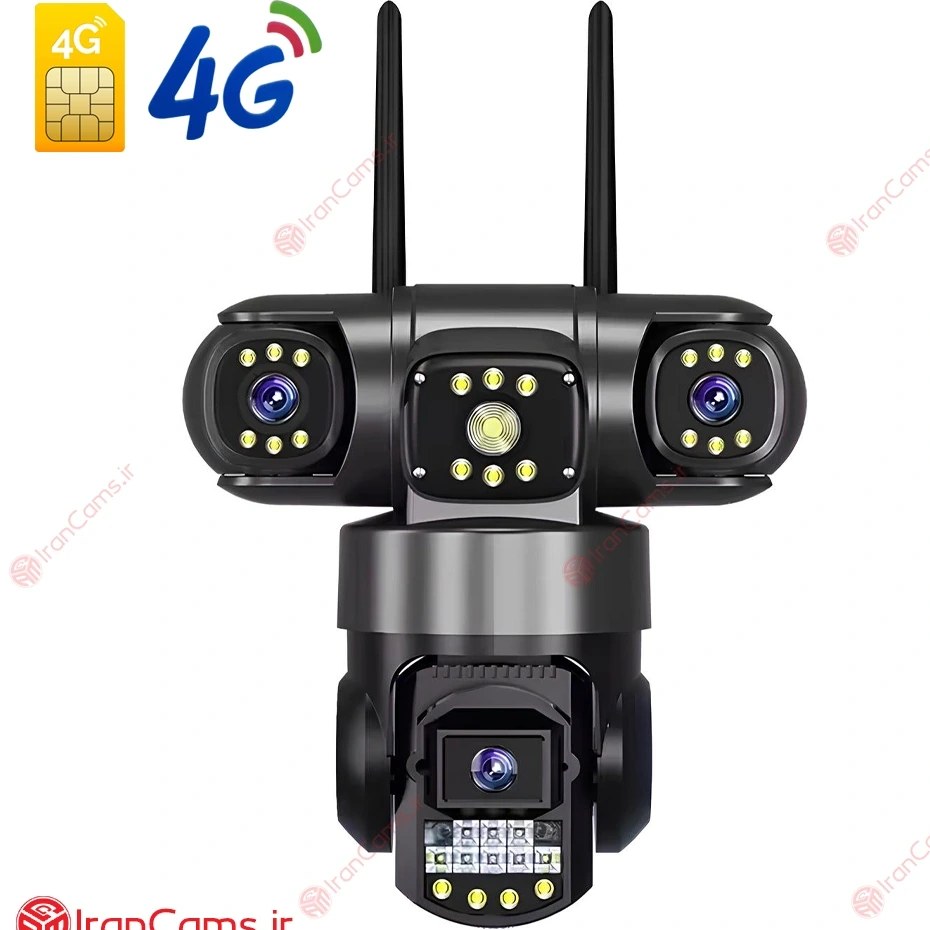 دوربین بی سیم سیمکارتی V380 Pro مدل SC28-4G کیفیت ۶ مگاپیکسل سفید