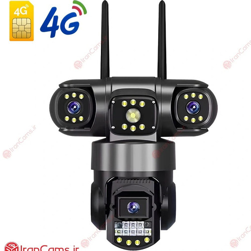 دوربین بی سیم سیمکارتی V380 Pro مدل SC28-4G کیفیت ۶ مگاپیکسل سفید