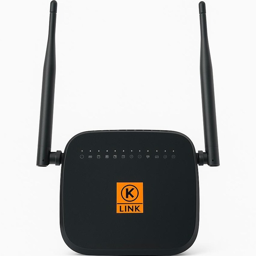 مودم ADSL کی-لینک مدل 124S با ۴ پورت شبکه و وای‌فای دو آنتنه