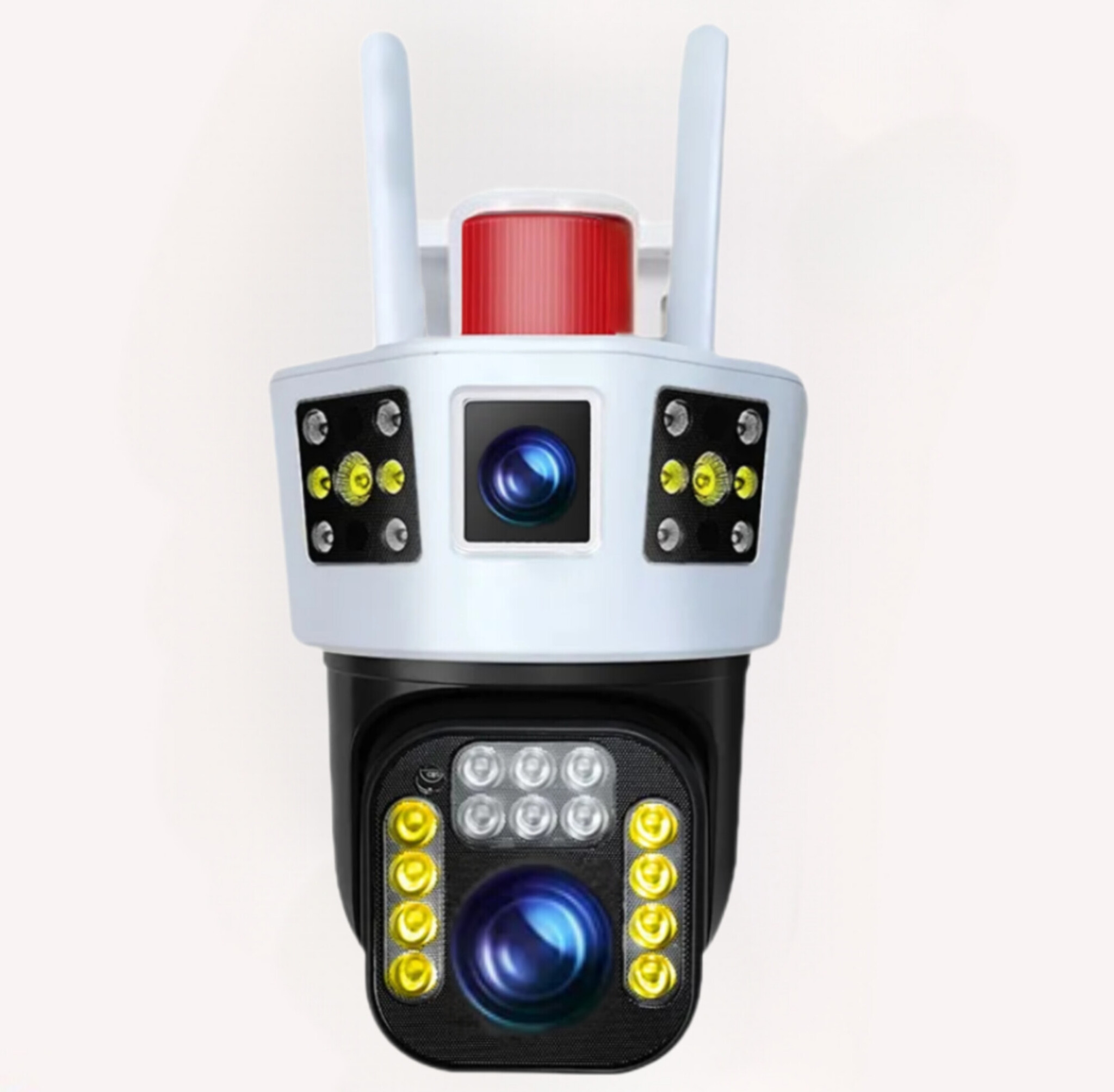 دوربین مداربسته بیسیم دو لنزه V380 پرو کیفیت ۸ مگاپیکسل با آژیر