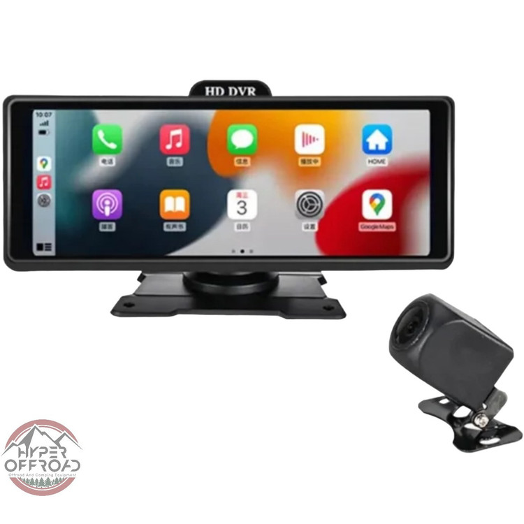 مانیتور دوربین ثبت وقایع ۱۰ اینچ مدل SY12Pro با کیفیت Full HD و کارپلی سفید