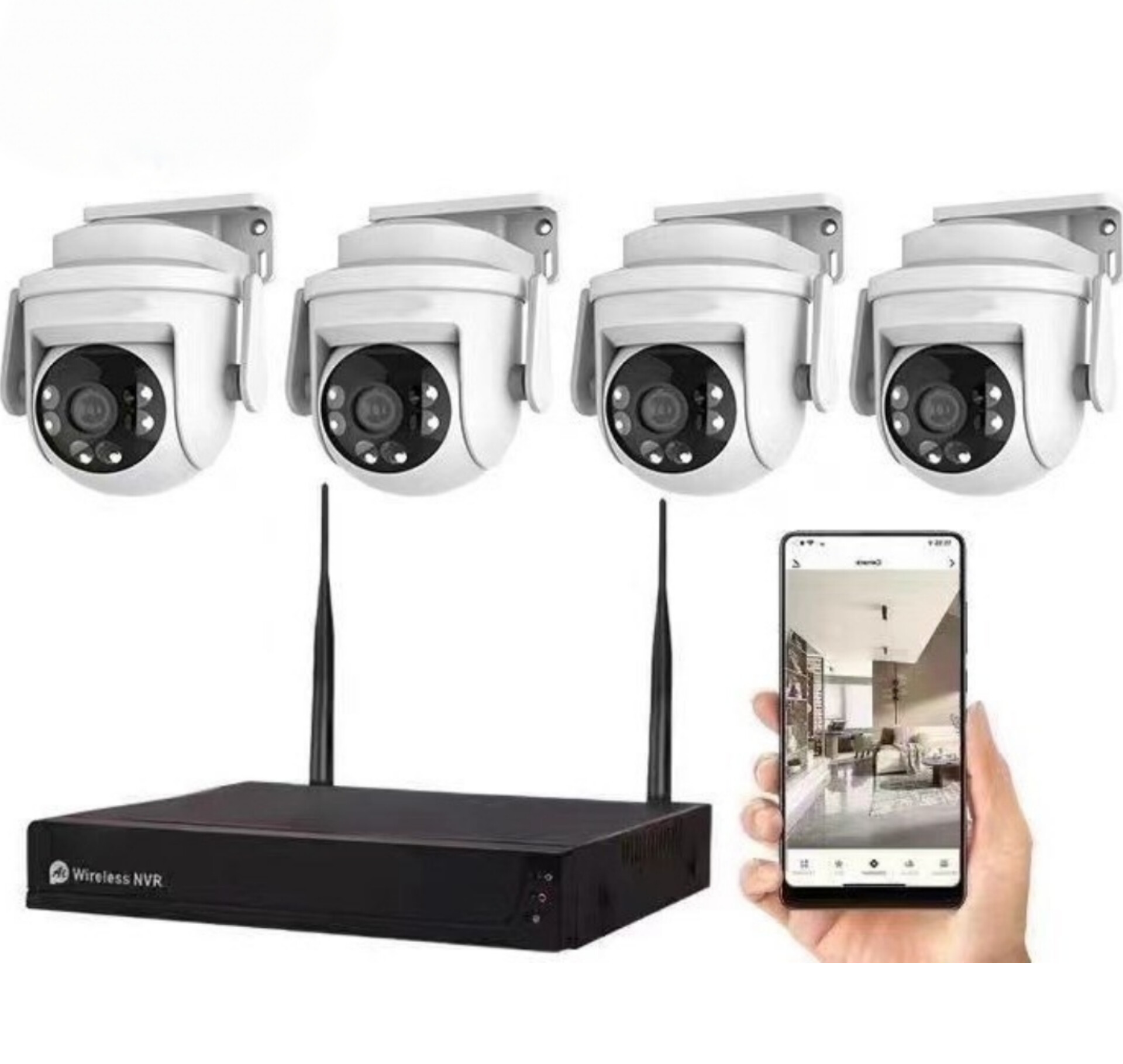 پکیج 4 کانال بیسیم دوربین مداربسته 3 مگاپیکسل ایکس ام