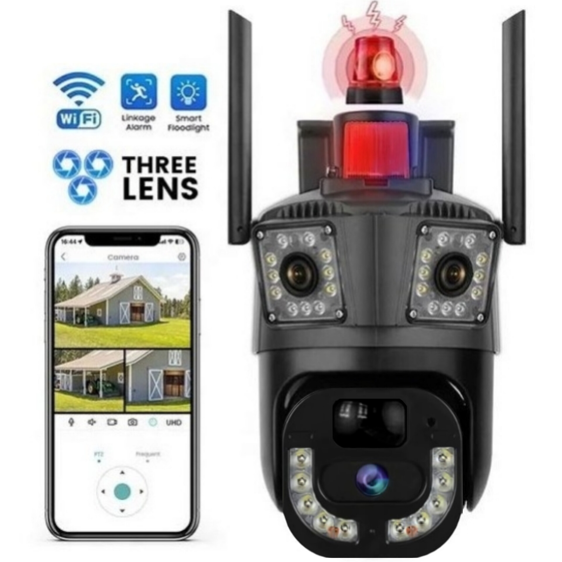 دوربین سیمکارتی 3 لنز V380