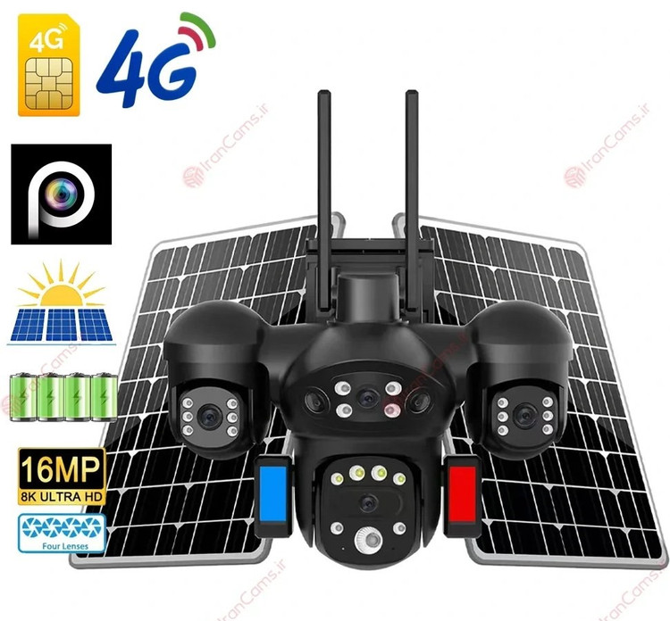 دوربین سیمکارتی خورشیدی چهار لنز 16 مگاپیکسل HiEasy مدل S7