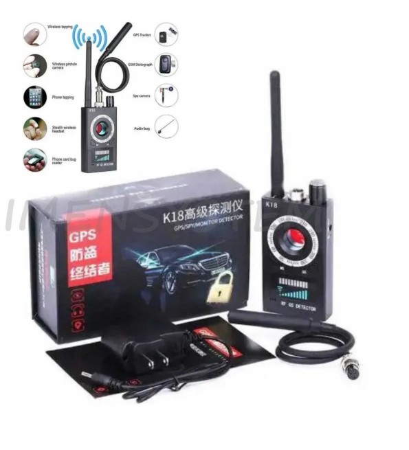 دستگاه جاسوس یاب K18  ( پیدا کردن gps مخفی ، دوربین مخفی ، شنود و دیگر تجهیزات الکترونیکی مخفی شده )