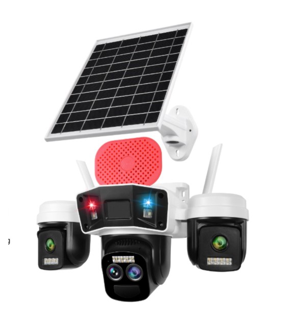 دوربین مداربسته پنل خورشیدیOKAM PRO مدلSF4-OKAM 4GT10 OPTIC ZOOM15MPM مشکی