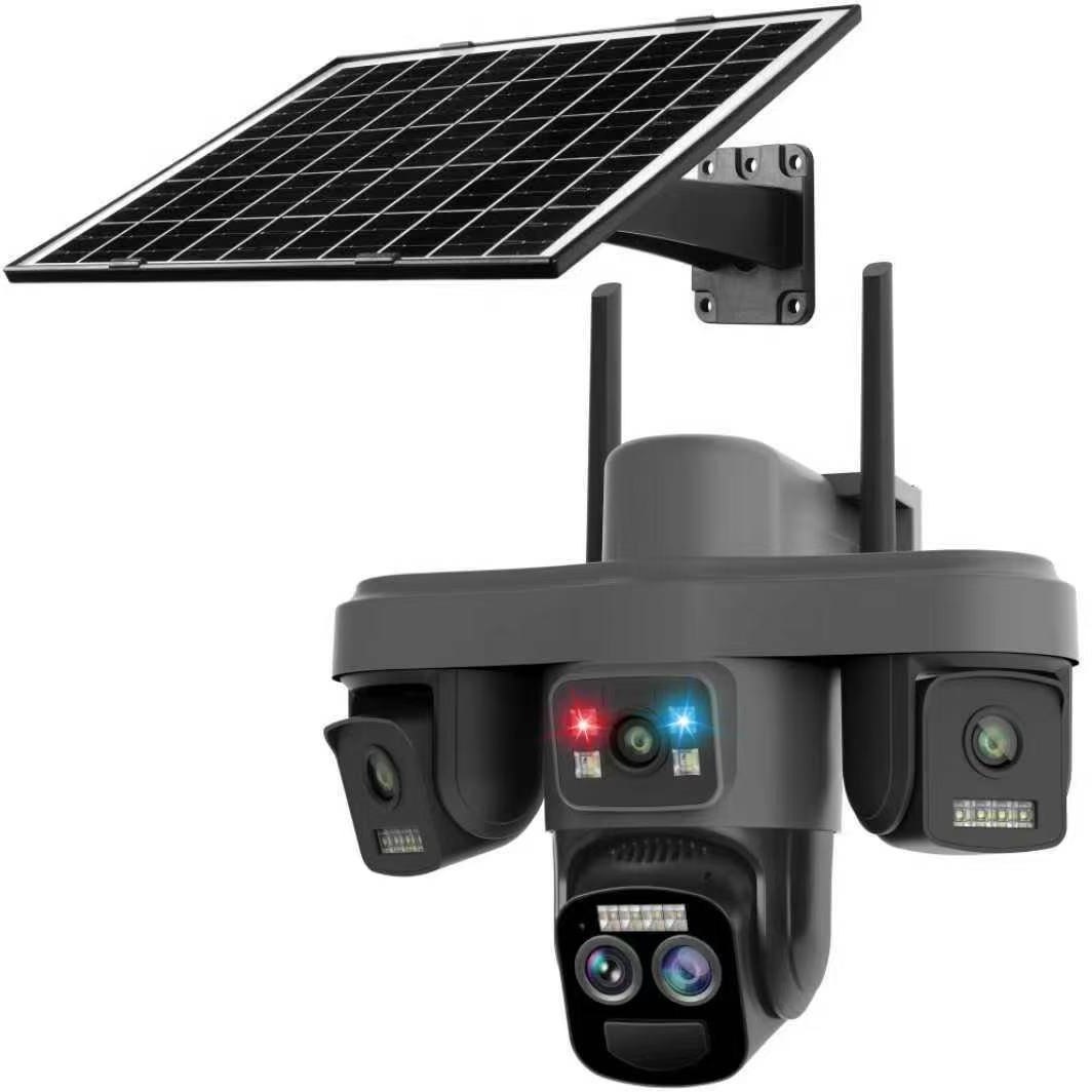 دوربین مینی اسپیددام 4 لنز زوم دار سولار خورشیدی سیمکارتی 10X زوم پهبادی OKAM PRO TZ8 مشکی