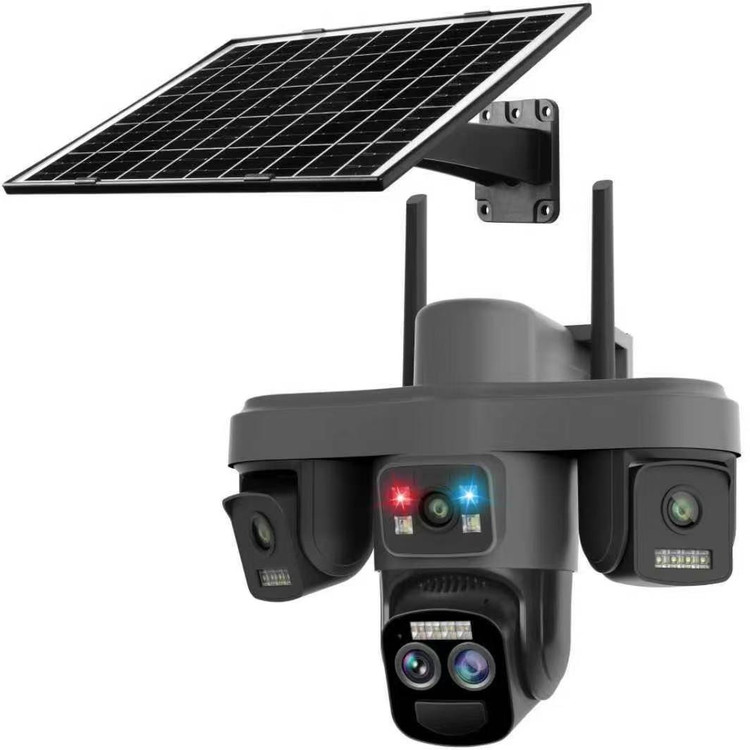 دوربین مینی اسپیددام 4 لنز زوم دار سولار خورشیدی سیمکارتی 10X زوم پهبادی OKAM PRO TZ8 مشکی