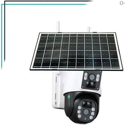 دوربین مداربسته O-KAM TP11 دو لنز سیمکارتی سولار مشکی