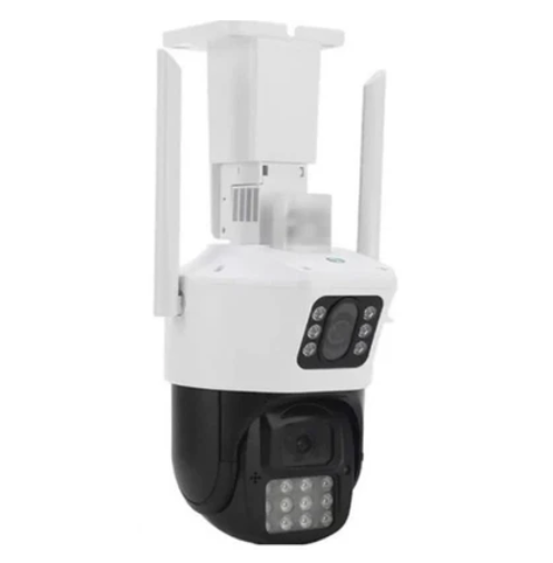 دوربین پلاک خوان IP تحت شبکه چرخشی 8MP دو لنزه بیسیم مدل v38pro با کیفیت 4k