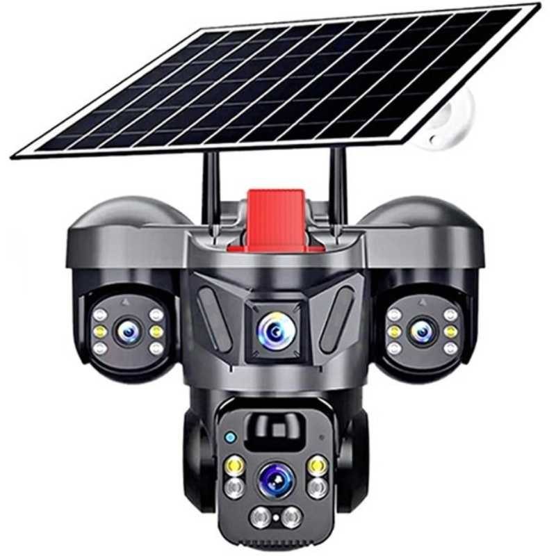 دوربین خورشیدی 3 لنز غول v380 سفید