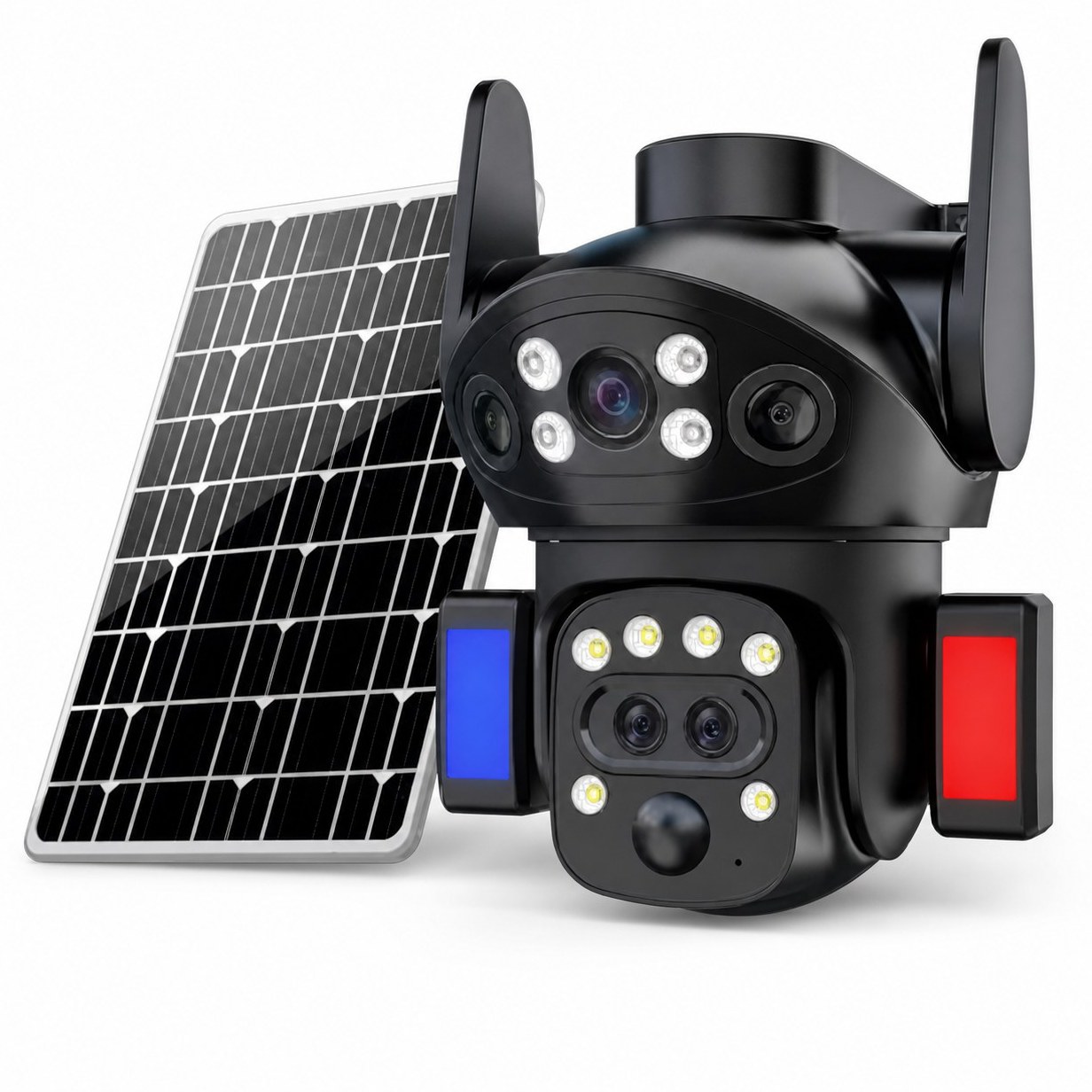 دوربین مداربسته خورشیدی 2 لنز V380 PRO مدل X7 PRO-G سفید