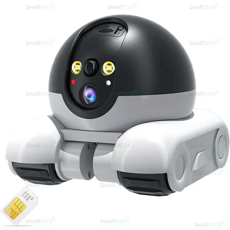 دوربین رباتیک سیمکارتی هوشمند 2K مدل ROBOT CAM طوسی