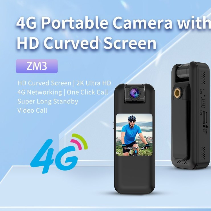 دوربین پلیسی 4G با نمایش گر بادی کمراBODY CAMERA سفید