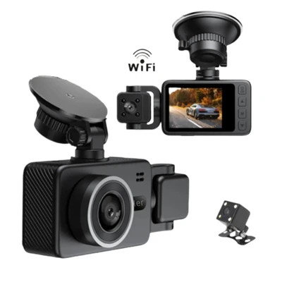 دوربین خودرو ثبت وقایع سه لنز 4K WiFi Car Dash Cam مدل S2Q