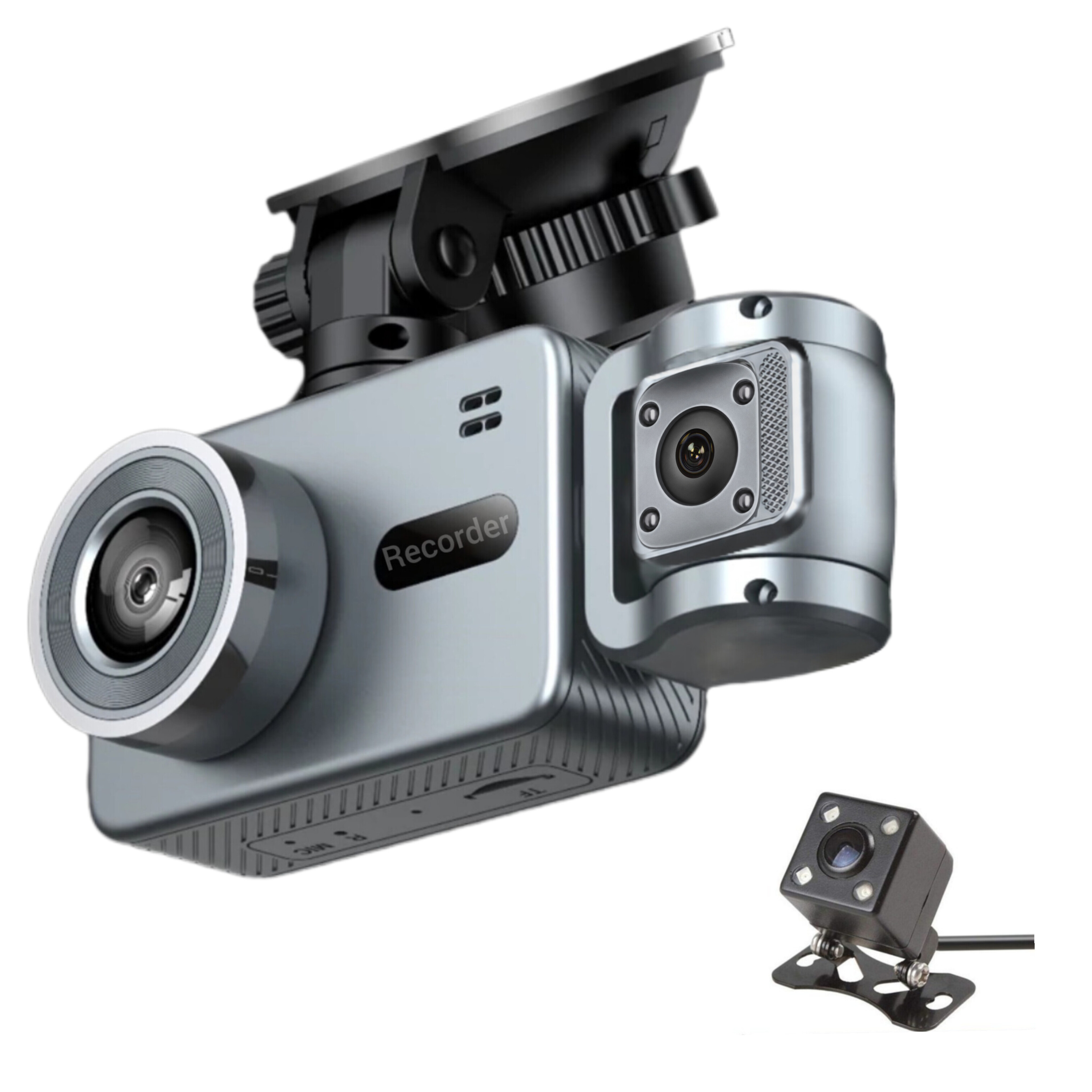 دوربین خودرو ثبت وقایع سه لنز 4K WiFi Car Dash Cam مدل S2Q