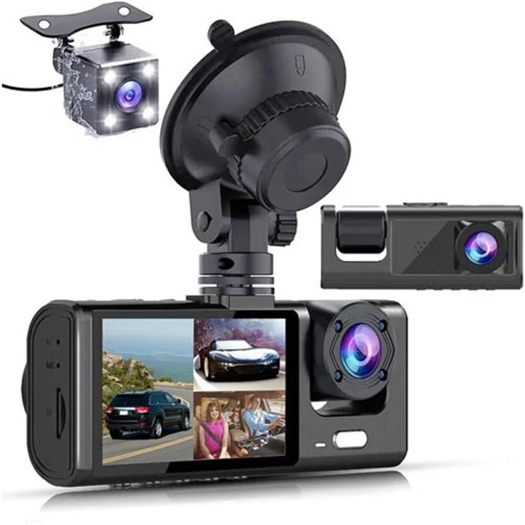 دوربین ثبت وقایع خودرو بلک باکس BLACK BOX سه لنزه سفید